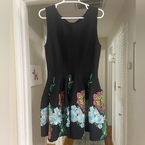 blumarine floral embroidery mini dress blue blumarine floral embroidery mini dress